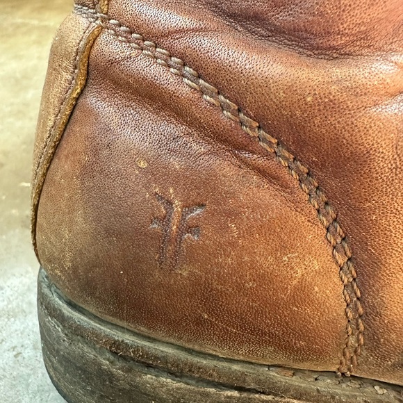 Vintage Veronica Combat Frye Leather Boots - Picture 2 of 15